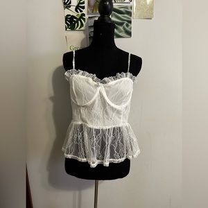 Vintage White Lace Cami